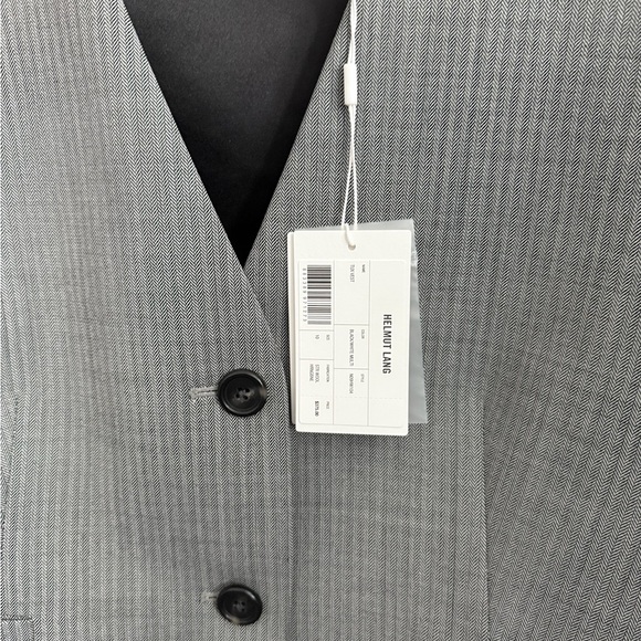 Helmut land open‎ back wool herringbone vest 10 - Picture 6 of 6